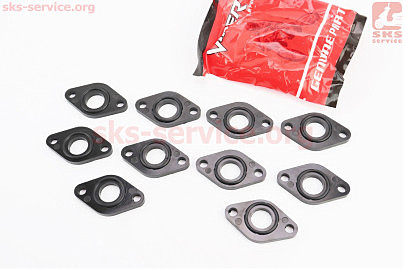 Прокладка патрубка карбюратора (пластмасс) + манжет к-кт 10шт