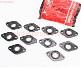 Прокладка патрубка карбюратора (пластмас) + манжет к-кт 10шт