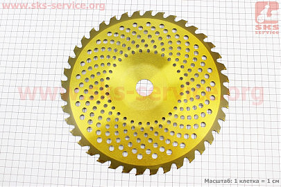 Нож 40Тх255mm победитовые зубья, "тарелка", "GOLD"