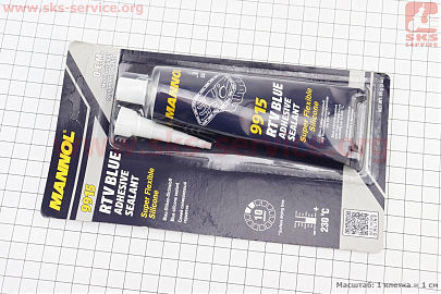 Герметик силіконовий високотемпературний СИНІЙ "RTV Adhesive Sealant Blue" 85g