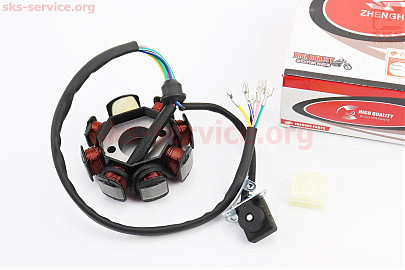Статор магнето (генератора) ( 8 катушек "5 проводов")