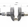 Колінвал 178FA ZUBR (Dшийки-38mm, H-108mm) під шліць