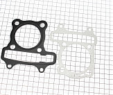 Прокладки поршневої 125cc-52,4мм, к-кт 2 деталі (метал)