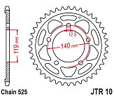 Зірка задня JT JTR10.45 45x525