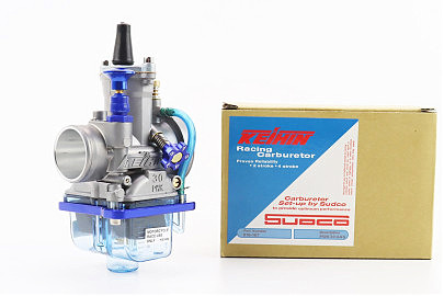 Карбюратор TUNING прозр. поддон PWK 30 (d=30) с мех. заслонкой (качественная копия)