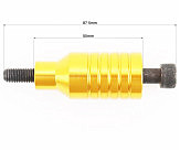 Пеги для самоката 55 мм, алюмінієві, жовті, к-кт