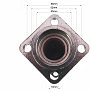 Редукторна косарка — Корпус вертикального вала L-225mm