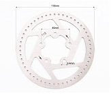 Гальмівний диск 110мм, Е9 (електросамокат), без болтів