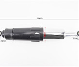 Амортизатор задний JH/CB/CG - 335мм*d60мм (втулка 12мм / втулка 10мм) закрытый регулир., черный