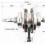 Колінвал в зборі CB-125/150cc