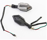 Поворот діодний на гнучкій ніжці + габарит білий LED СТРЕЛА тип 3 