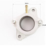 Kinlon JL150-70C Патрубок карбюратора (метал)