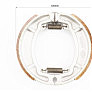 Гальмівні колодки задні к-кт, 125мм (лите колесо)