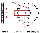 Зірочка провідна 420*14 ATV A24, A28