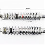 Амортизатор задній GY6 — 340мм*d50мм (втулка 10мм / вилка 8мм), хром к-кт 2шт
