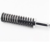 Амортизатор коляски 300mm*d52mm (втулка 10mm / резьба М10mm), черный, белая втулка