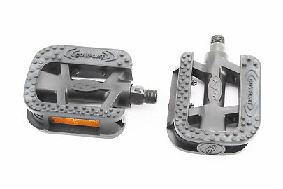 Педалі CITY 9/16" (109x82x26mm) пластикові, чорні NW-352