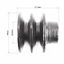 Шків під колінвал d-20mm (D-55mm, 2-х пазний, два пази під ремінь SPА, метал) 168F/170F Тип 1