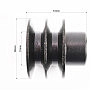 Шкив под коленвал d-20mm (D-55mm, 2-х ручейковый, два паза под ремень SPА, металл) 168F/170F Тип 1