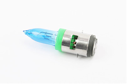 Лампа фары H6 BA20D 12V 35/35W "super" синяя