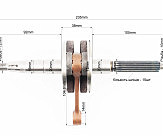 Колінвал Yamaha JOG 2JA, тіп.4