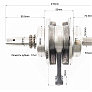 Коленвал в сборе CB-125cc/150cc