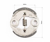 Зчеплення (коротка пружина) D-76mm, метал +болти+шайби к-кт