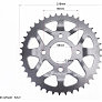 Звезда задняя 520-42T — d=58; 4отв.*90mm, TEKEN/Loncin/CBF200-250/Scrambler 250