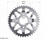 Зірка задня 520-42T - d=58; 4відп.*90мм, TEKEN/Loncin/CBF200-250/Scrambler 250