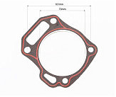 Прокладка головки цилиндра 170F-70mm, (паронит, красная нить)