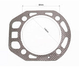 Прокладка головки цилиндра R180NM-80mm, к-кт 2шт