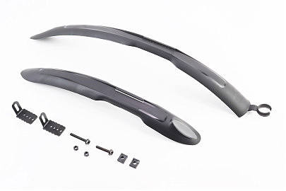 Крила пластмасові 26" MTB довгі, чорні HN26A/HN26B