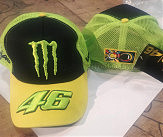 Бейсболка   46 VALENTINO ROSSI AND MONSTER ENERGY   (желто-черная, сетка)