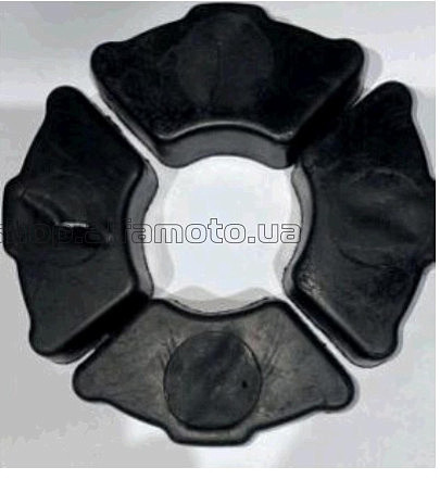 Резинка демпферная   Zongshen, Lifan 125/150   (4 шт, силикон, черные)   BBC
