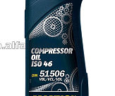 Масло   1л   (компрессионное, Compressor Oil ISO 46)   MANNOL