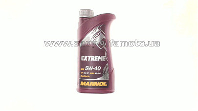 Масло   4T, 1л   (SAE 5W-40, синтетика, Extreme 5W-40 API SN/CF)   MANNOL