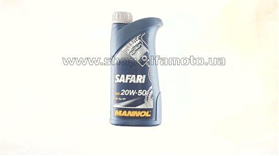 Масло   4T, 1л   (SAE 20W-50, минеральное, Safari API SL/CF)   MANNOL