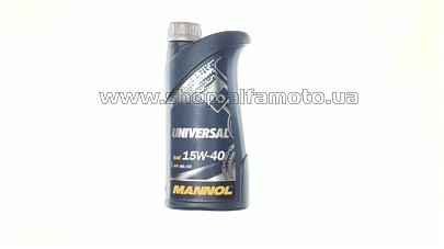 Масло   4T, 1л   (SAE 15W-40, минеральное, Universal API SG/CD)   MANNOL