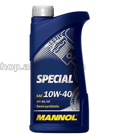 Масло   4T, 1л   (SAE 10W-40, полусинтетика, Special API SG/CD)   MANNOL VDKI