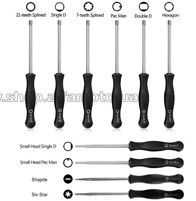 Отвертки для регулировки карбюраторов б/п (набор) (полный)   WOODMAN