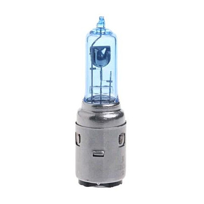 Лампа   BA20D (2 уса)   12V 35W/35W   (синяя) VDK