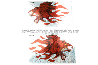 Наклейки (набор) LION (25х16см) (#7036A)