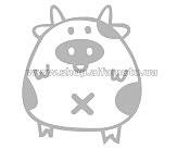 Наклейка   декор   PIG   (хром)   (#HQ5)