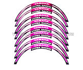 Наклейка на колесо 17 YAMAHA (бордовая, светоотражающая)