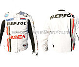 Мотокуртка   REPSOL   (текстиль) (mod:1, size:L, белая) (Уценка1)