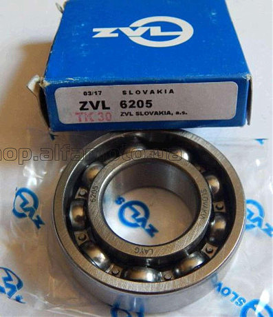 Подшипник коленвала   6205-2RS   25*52*15   (к-л Suzuki AD100, Yamaha AEROX, BWS 100, GR.AXIS, ИЖ)   ZVL   (Словакия)   (#VCH)