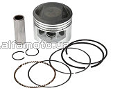 Поршень Питбайк 140 .STD (?56.0, р-13) (в сборе) (высота поршня 43/41.5мм) KOMATCU