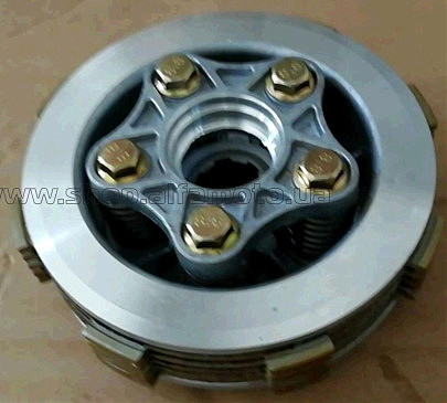 Диски сцепления (в сборе)   4T CG125   (5 болтов) (диски, пружины, столик)