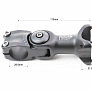 Вынос руля MTB регулируемый 28,6x31,8х110мм, алюминиевый, чёрный AS-820