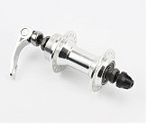 Втулка передняя MTB алюминиевая 14Gx36H, Disk-brake (резьба), 2 пром-подшипники 6200 2RS, крепл. эксцентрик